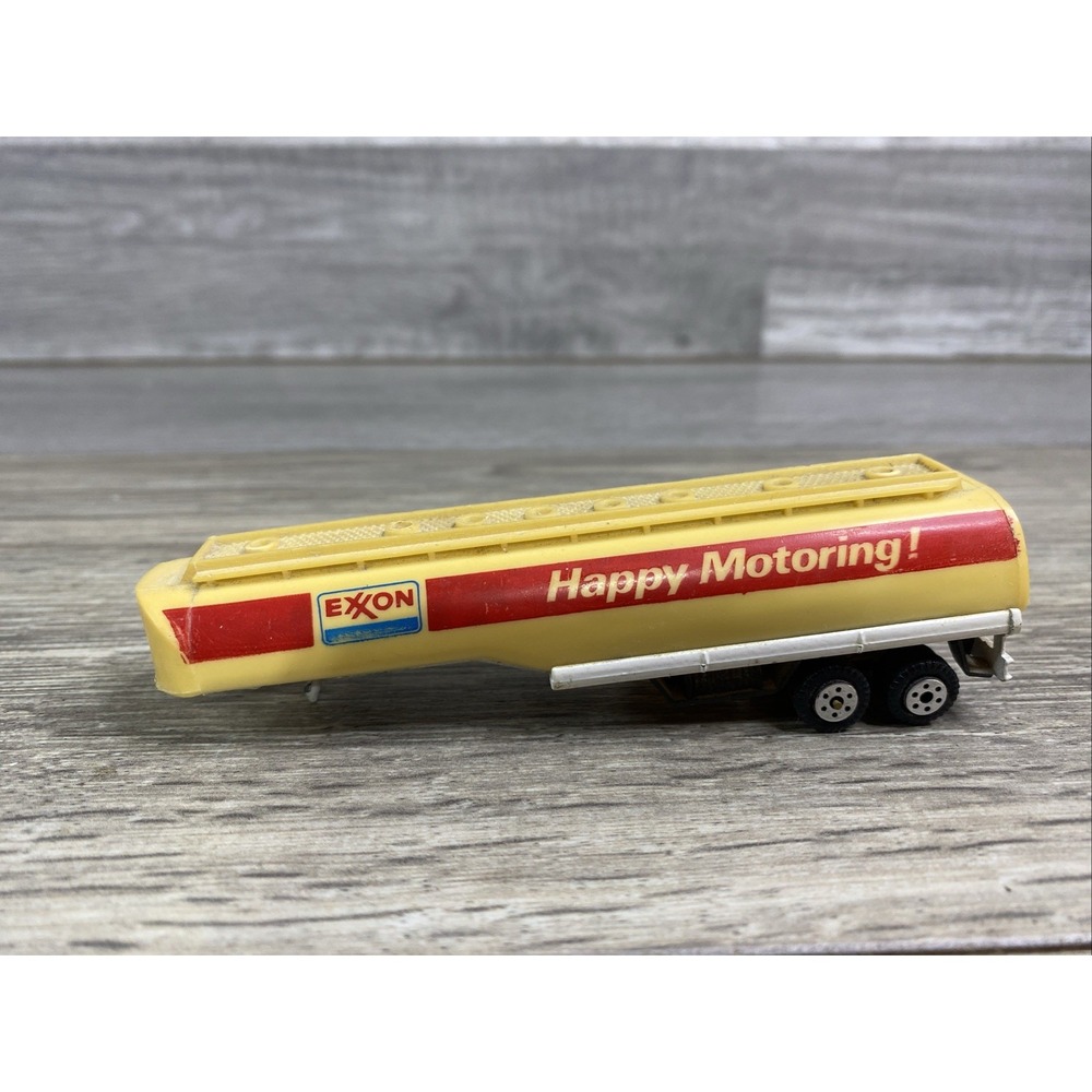Road Champs Exxon Happy Motoring! Diecast Tanker‎ Trailer Vintage 1982